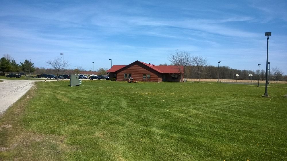 Someone mowing a lawn 5