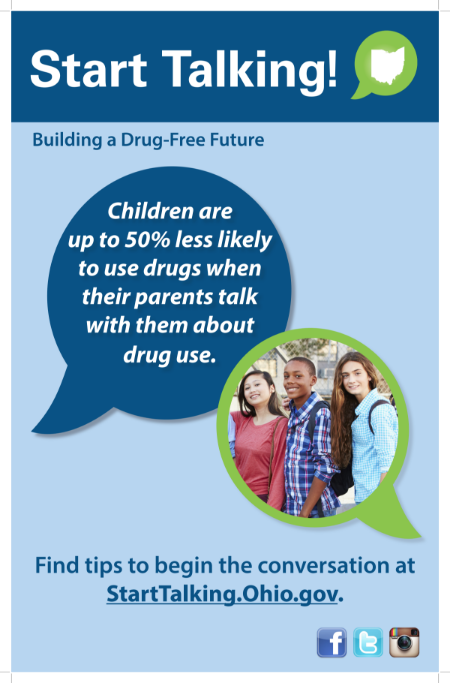 Start Talking! Building a Drug-Free Future. See more at StartTalking.Ohio.gov