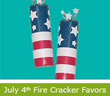 July 4th Fire Cracker Favors