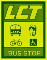 LCT Bus Stop Sign
